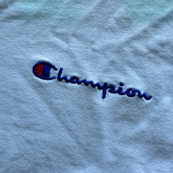 Champion Men's Short Sleeve Tie-Dye Tee - Blue and Green - Picture 3 of 6